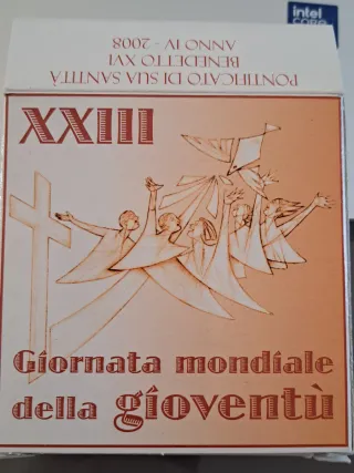 5 Euro Argento Vaticano 2008 Giornata Gioventù
