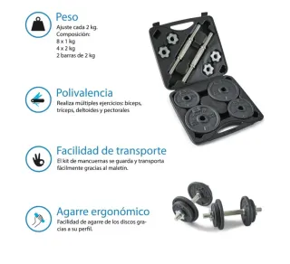 Maletín Mancuernas 20kg