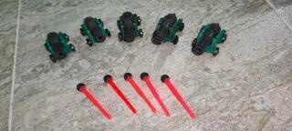 Lote 5 cañones Playmobil