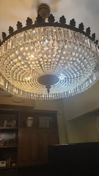 Lámpara de araña de cristal