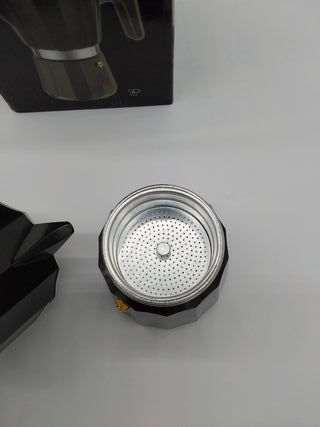 BRA Perfecta Black Cafetera Italiana Inducción, Aluminio, Capacidad 6 tazas, color negro