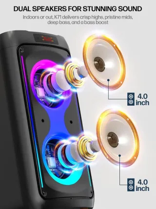 Altavoz grande Karaoke Bluetooth 120w