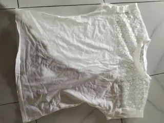 Maglietta donna manica corta bianca