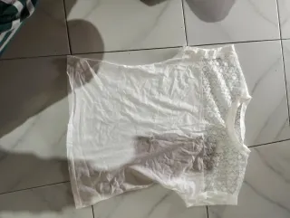 Maglietta donna manica corta bianca