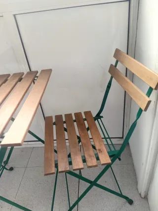 Mesa y 2 Sillas Jardín Ikea