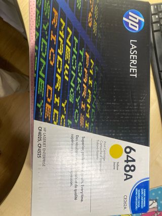 Tóner HP 648A Amarillo LaserJet CE262A