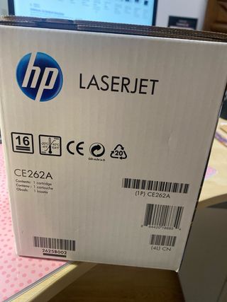 Tóner HP 648A Amarillo LaserJet CE262A
