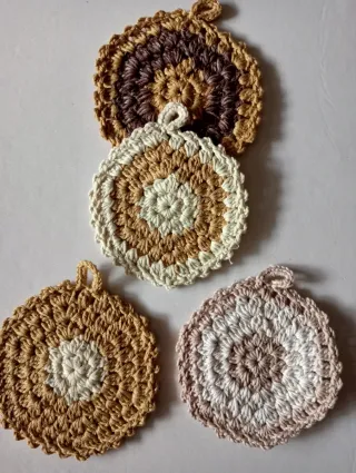 Set 4 presine fatte a mano