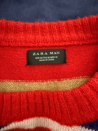 Jersey Zara Rayas Rojo