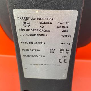 Apilador Eléctrico BT Staxio SWE120