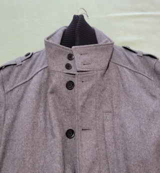 ABRIGO DE PAÑO GRIS DE HOMBRE SPRINGFIELD TALLA XL