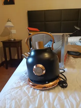 Hervidor Eléctrico Haeger Art Deco Black