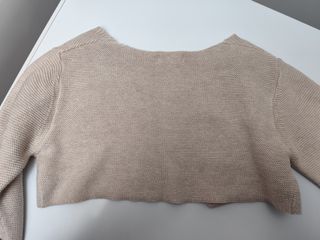 Chaqueta corta niña beige