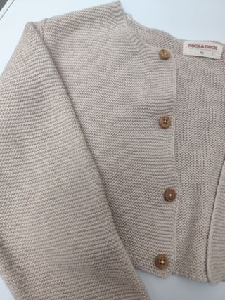 Chaqueta corta niña beige