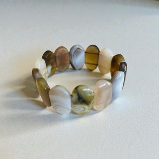 Pulsera Ágata Natural Botswana