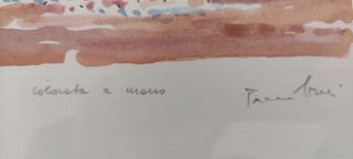 Orfeo Tamburi 2 litografie colorate firmate a mano