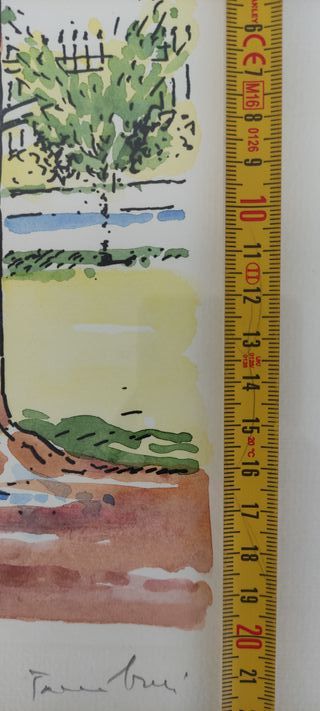 Orfeo Tamburi 2 litografie colorate firmate a mano