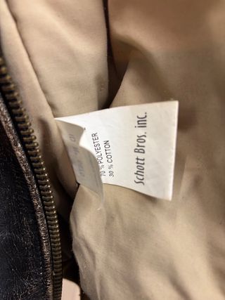 Cazadora Schott Piel Marrón Talla L