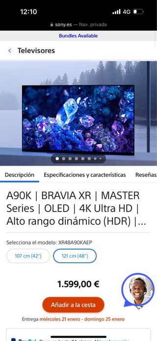 Sony BRAVIA XR A90K 48 OLED TV