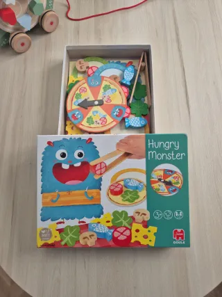 Juego Hungry Monster psicomotricidad madera