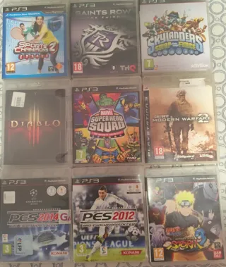 Consola PS3 con 35 juegos físicos