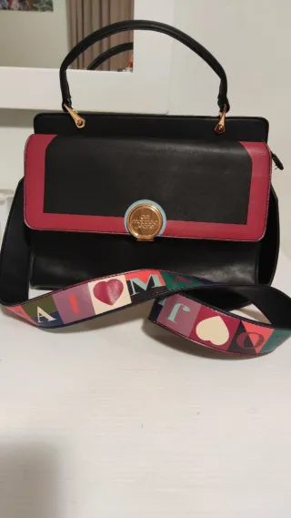 Borsa Gai Matiolo tracolla nera multicolor