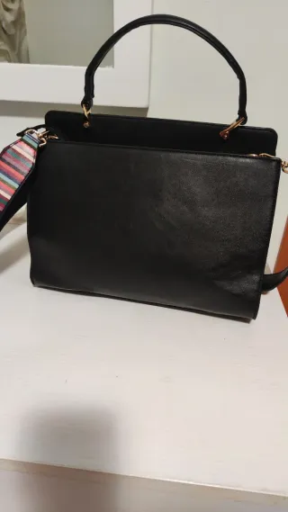 Borsa Gai Matiolo tracolla nera multicolor