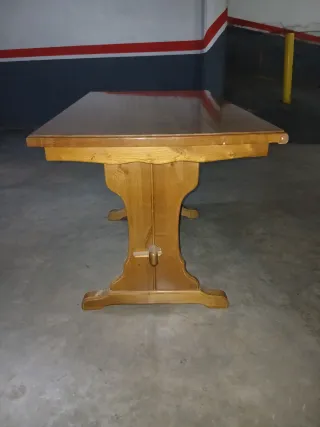 Mesa Roble Macizo Comedor 75x125
