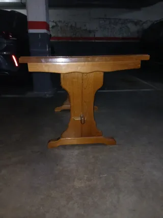 Mesa Roble Macizo Comedor 75x125