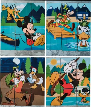 Puzzle Disney Mickey, Donald, Goofy y Pluto