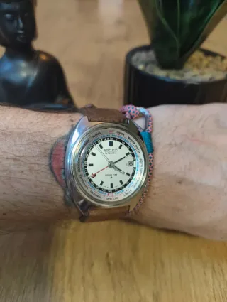 Seiko World Time Vintage - Calibre 6117 Automático
