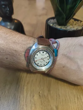 Seiko World Time Vintage - Calibre 6117 Automático