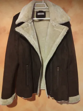 Cazadora Borreguito Marrón Talla M