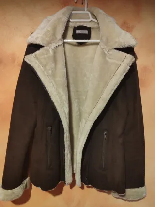 Cazadora Borreguito Marrón Talla M