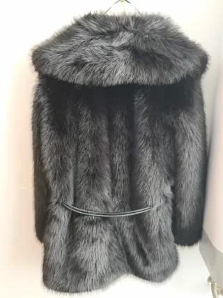 Abrigo Zara Negro Talla M Nuevo