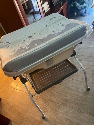 Bañera y cambiador para bebés