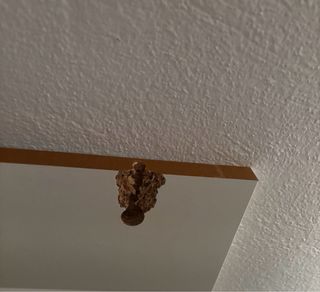 Escritorio blanco con estantería