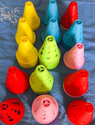 60 conos entreno patines más 40 rodamientos 608