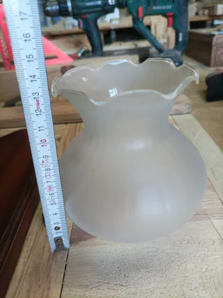 2 Apliques de pared madera y cristal