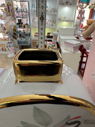 Vaso L'Infinito in porcellana con oro zecchino