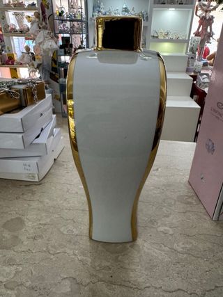 Vaso L'Infinito in porcellana con oro zecchino