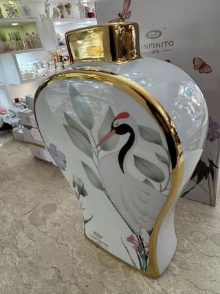 Vaso L'Infinito in porcellana con oro zecchino