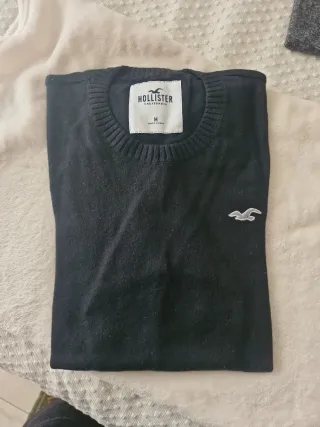 Jersey Hollister Negro Talla M
