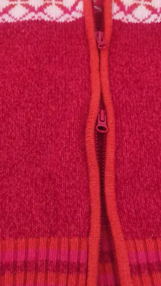 Chaqueta JESSICA lana rosa y roja