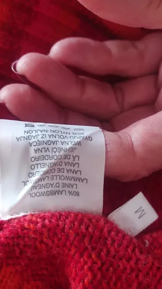 Chaqueta JESSICA lana rosa y roja