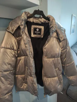 Chaqueta plateada invierno mujer Talla S
