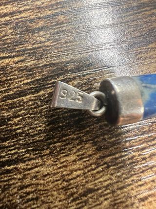 Colgante Mano Plata de Ley 925 mm y Lapislázuli