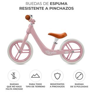Bicicleta sin pedales rosa