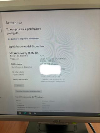 PC Intel Pentium G2020 Negro