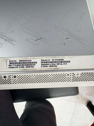 Ordenador Apple iMac Blanco se vende para piezas